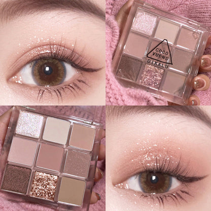 DIKALU Sunset Glow Nine-Color Eyeshadow Palette