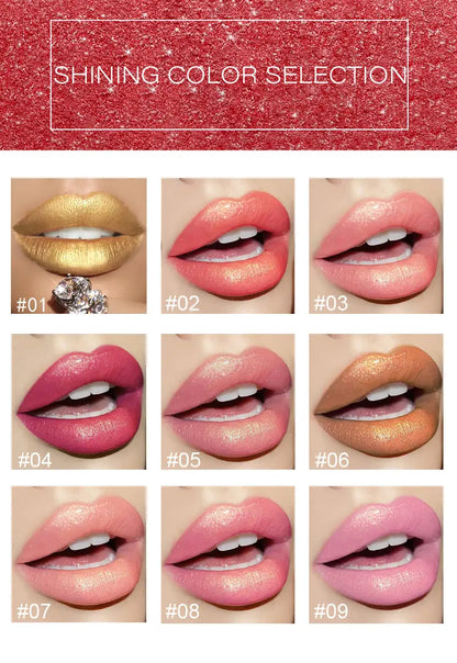 Color-Changing Metallic Pearlescent Gilded Lipstick