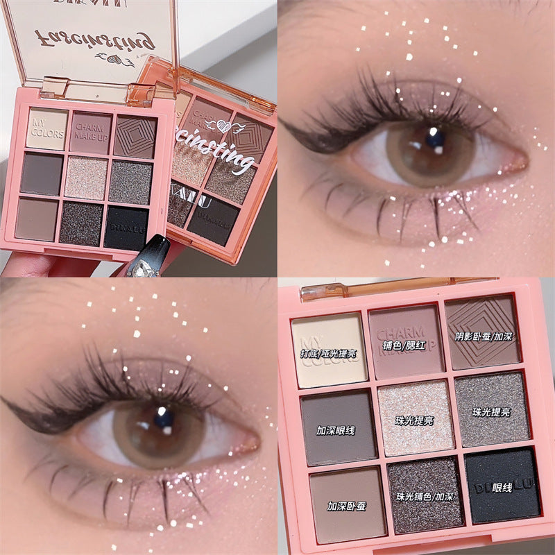 DIKALU Sunset Glow Nine-Color Eyeshadow Palette