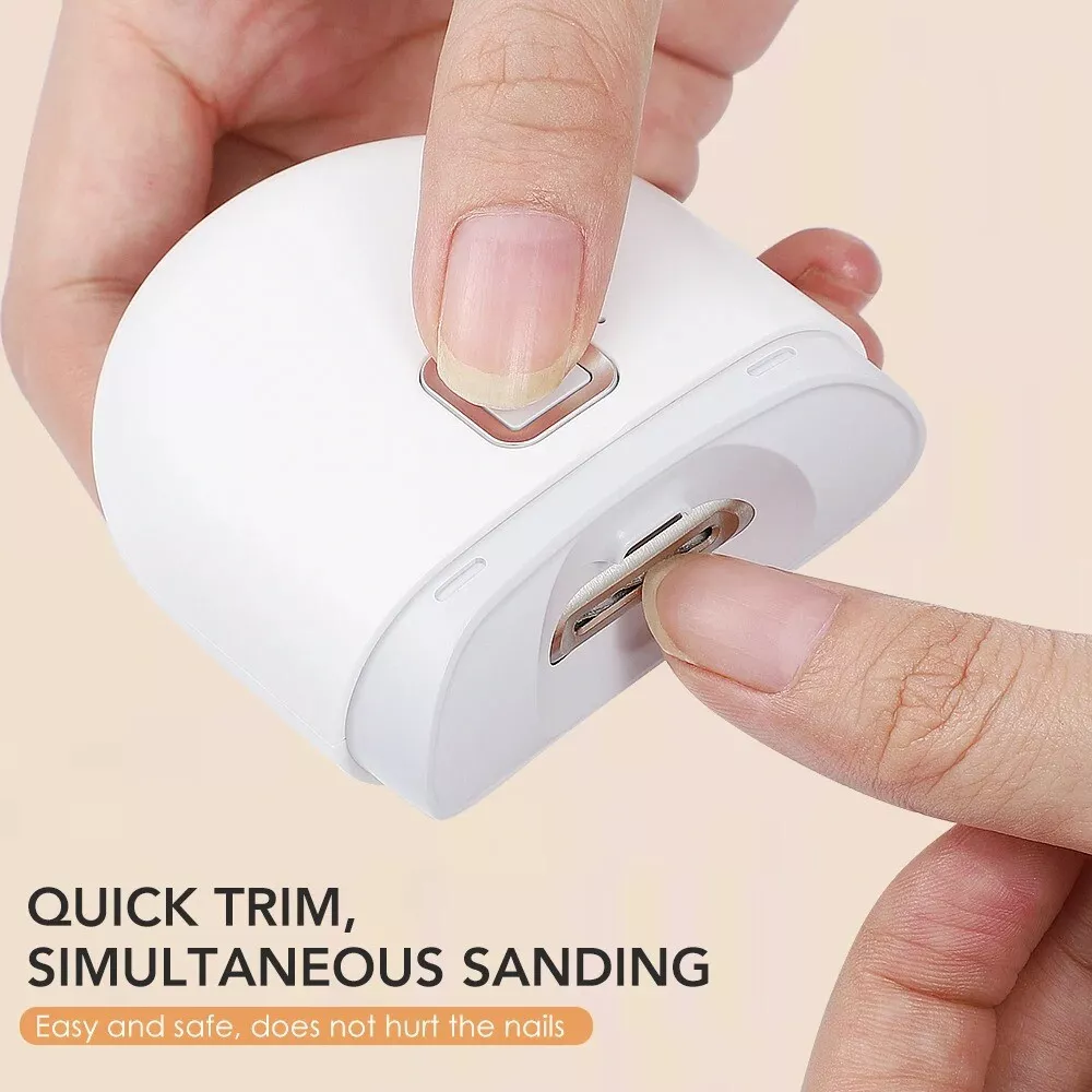 Safety Electric Nail Clipper Automatic Thick Nails Trimmer Professional Tool US