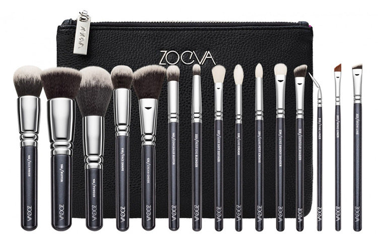 15-Piece Pink Rose Gold Makeup Brush Set