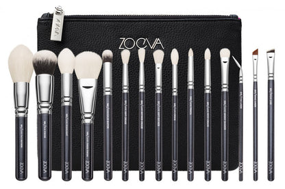 15-Piece Pink Rose Gold Makeup Brush Set