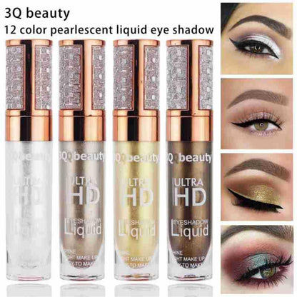 Diamond Liquid Eyeshadow with Pearlescent Glitter Shine